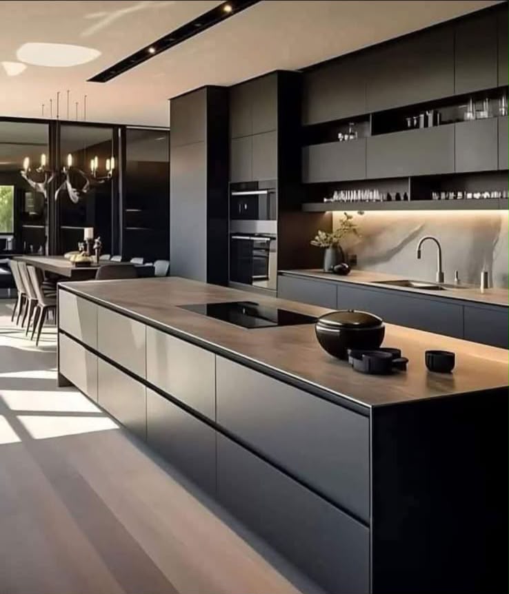 Cocina contemporánea de interior